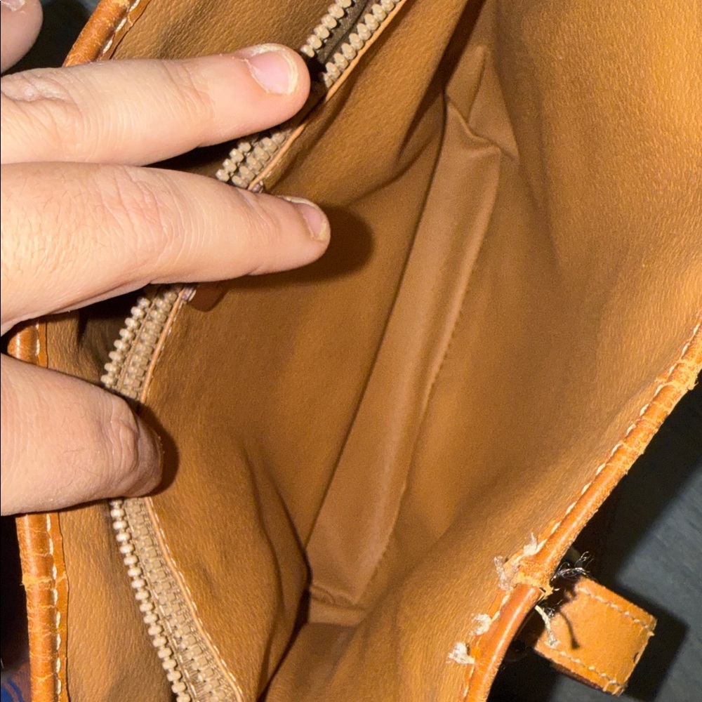 Celine Beige Monogram Canvas & Tan Leather Tote - Picture 13 of 16